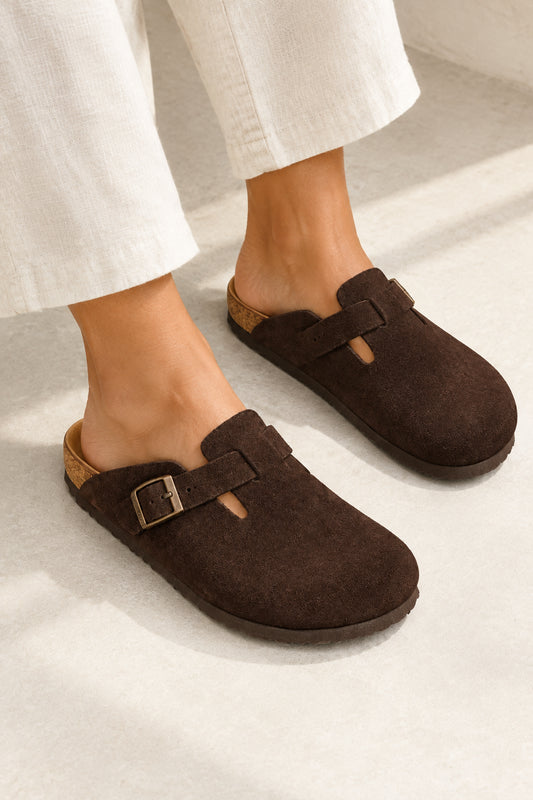 Neckermann Clogs - Choc Suede