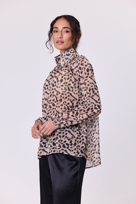 Navy & Co Bowie blouse - Animal Print