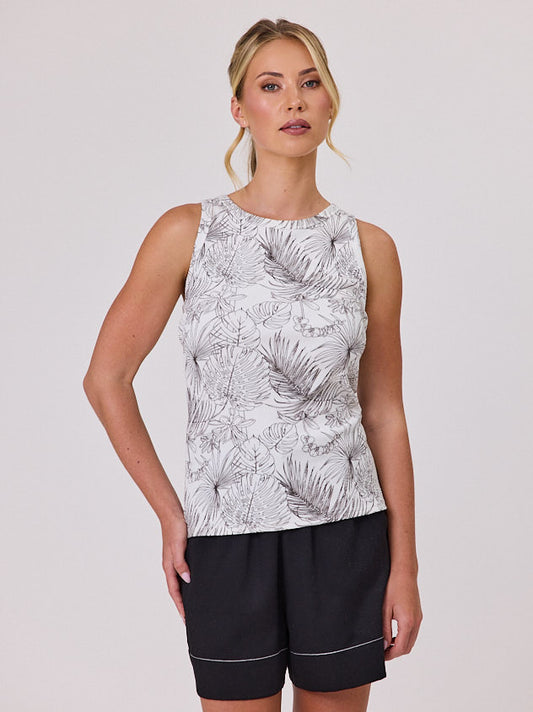 Navy & Co Tropic Print Tank