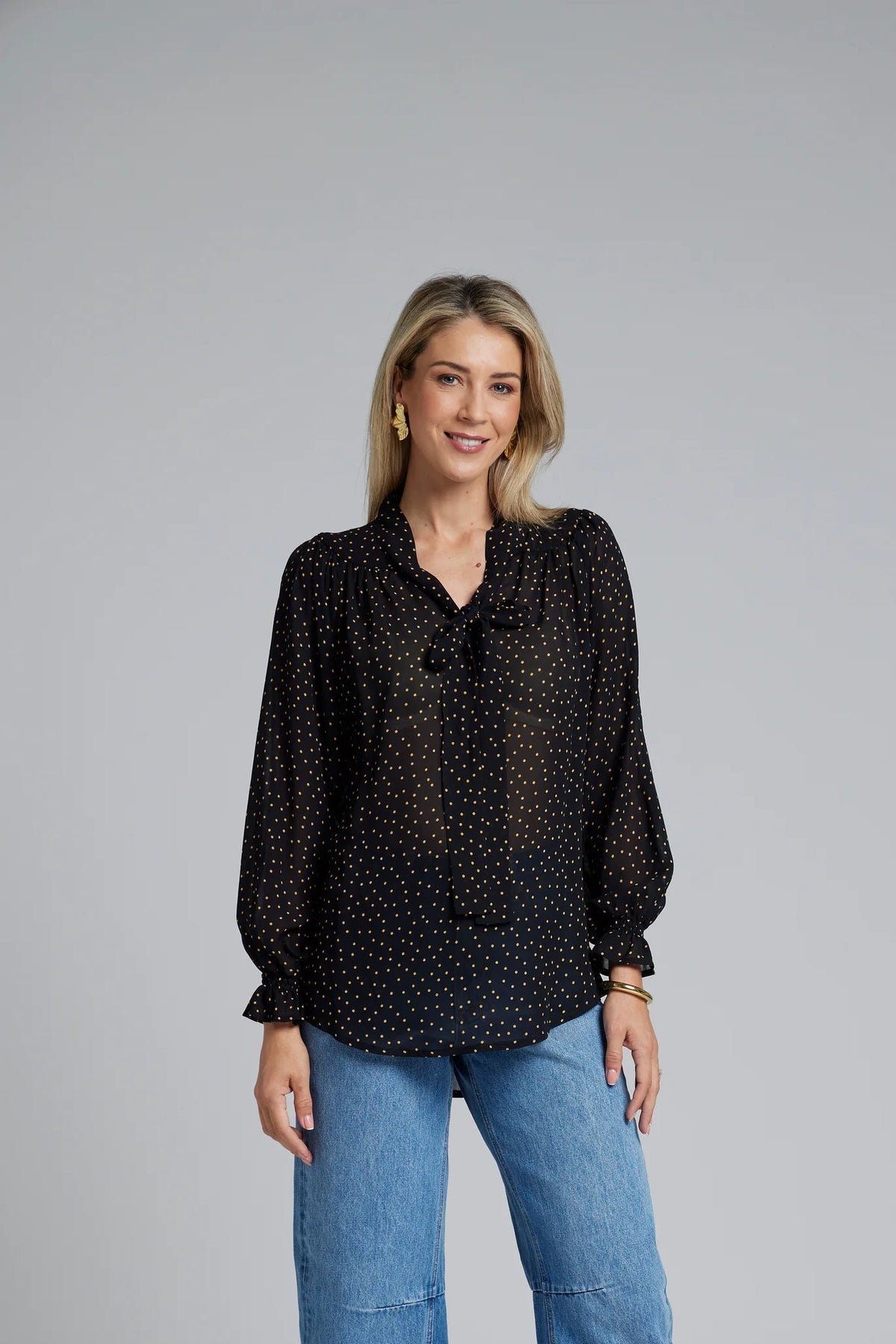 Nes Esme Top - Black Dot