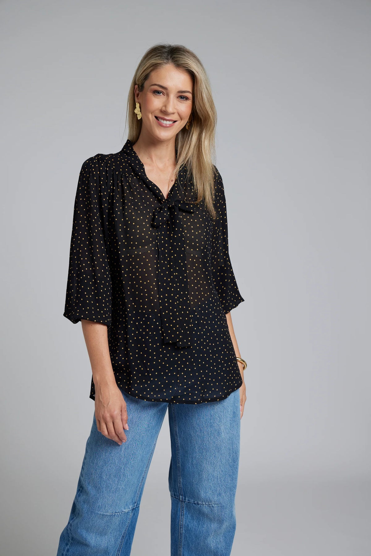 Nes Esme Top - Black Dot