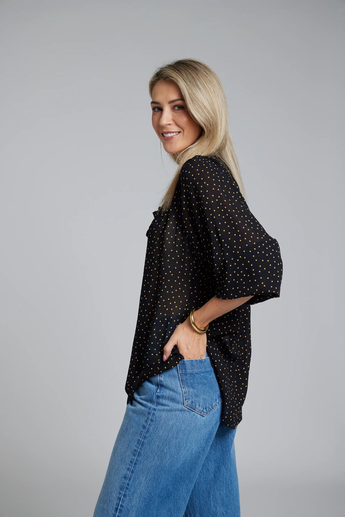 Nes Esme Top - Black Dot