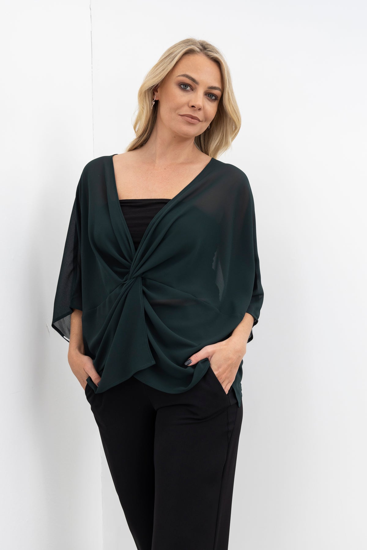 Nes Knotted Kimono - Forest