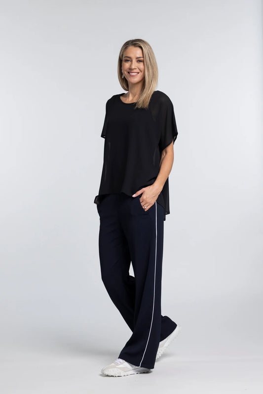 Nes Piped Gin Pant - Ink/White