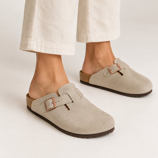Neckermann Clogs - Natural Suede