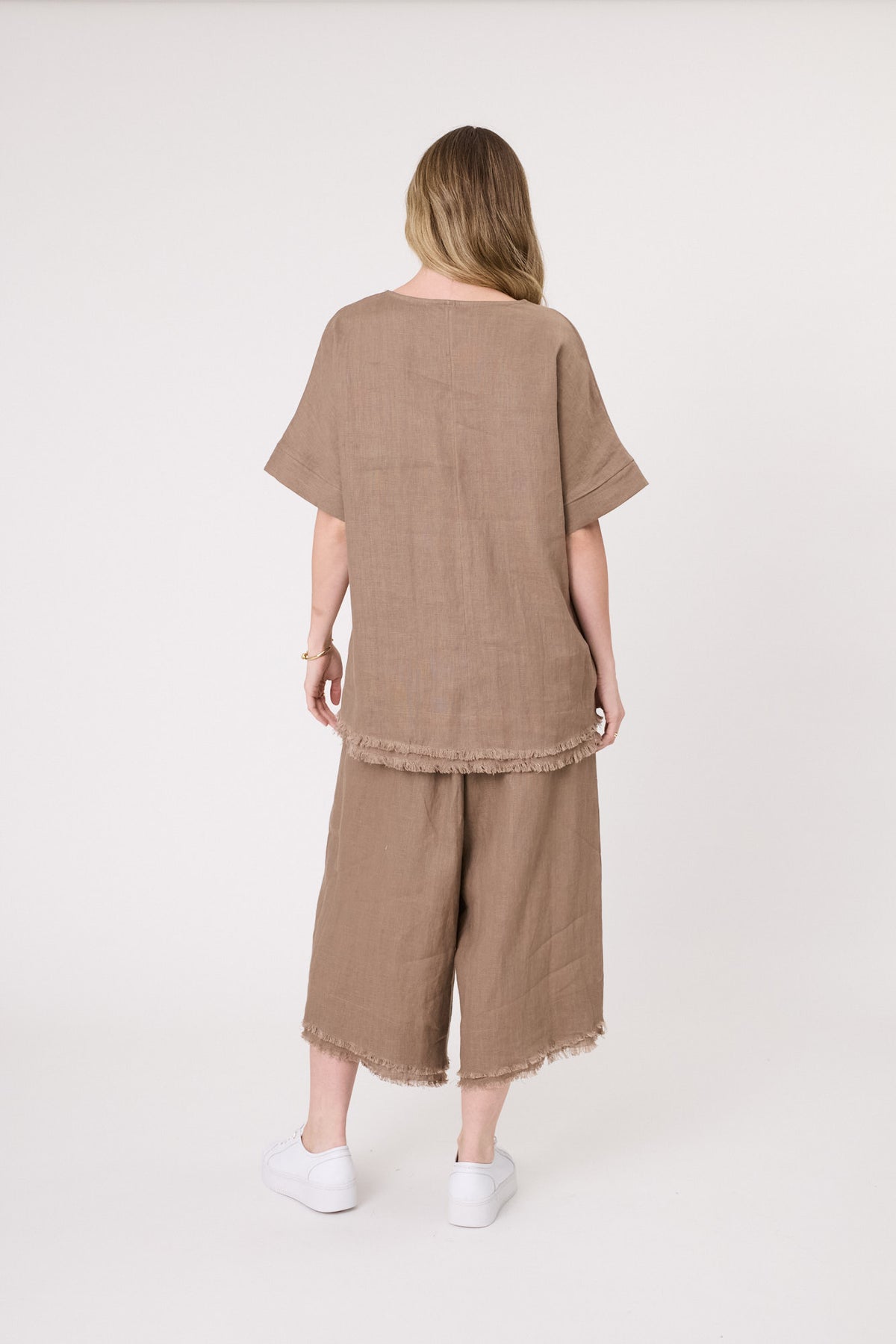 Lemon Tree Nicole Linen Pant - Mocha
