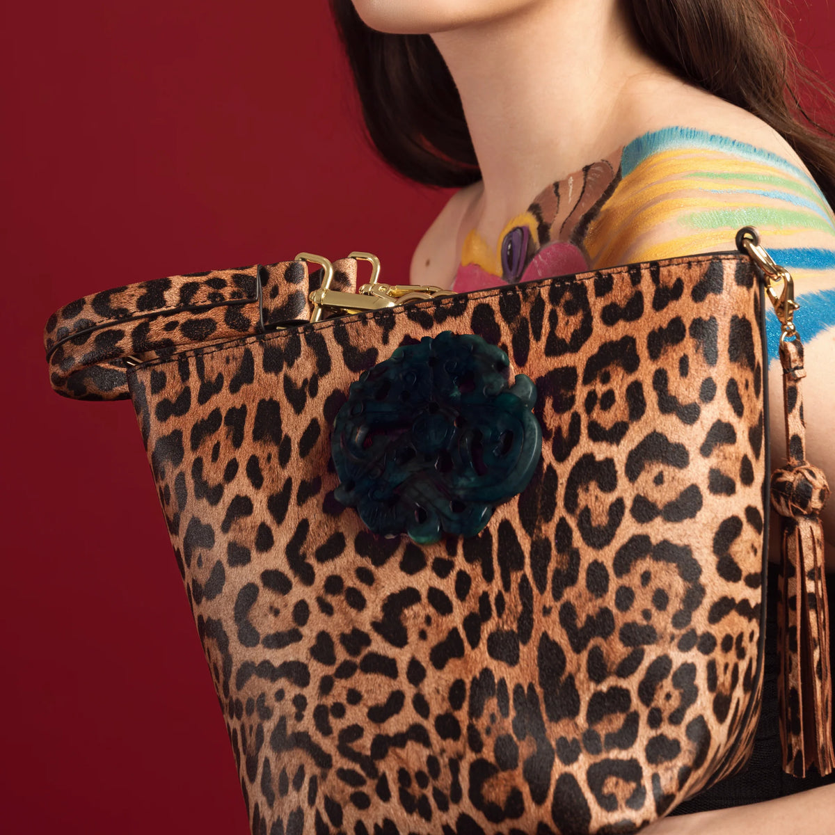 Desti Saint Noora Bucket Bag - Leopard