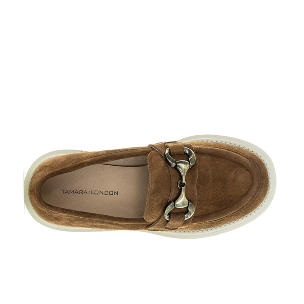 Tamara London Pargo Loafer - Dark Tan Suede