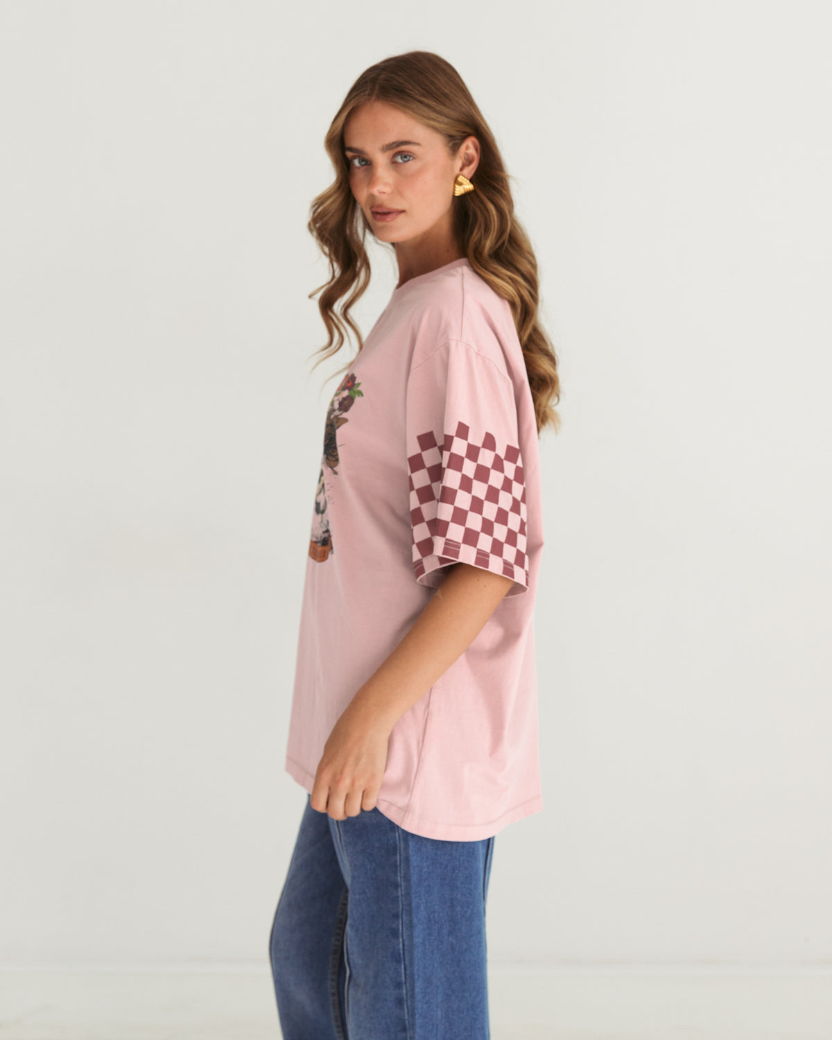 Paper Heart Saddle Up Tee - Pink