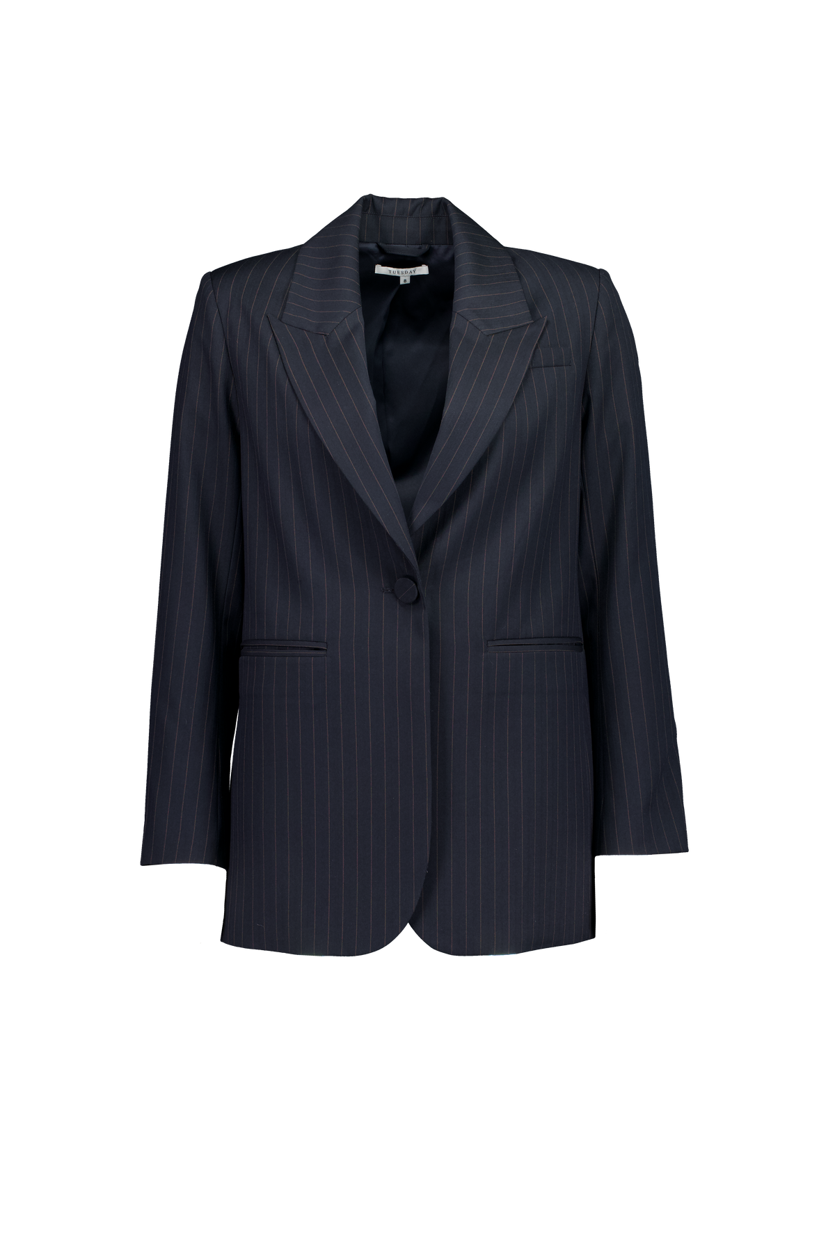 Tuesday Paris Blazer - Dark Navy Pinstripe
