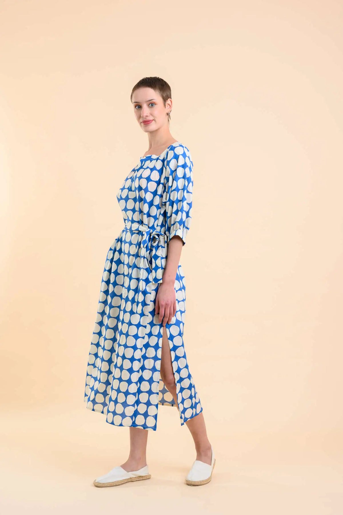 Dream Pitcher Dress - Popole Blue