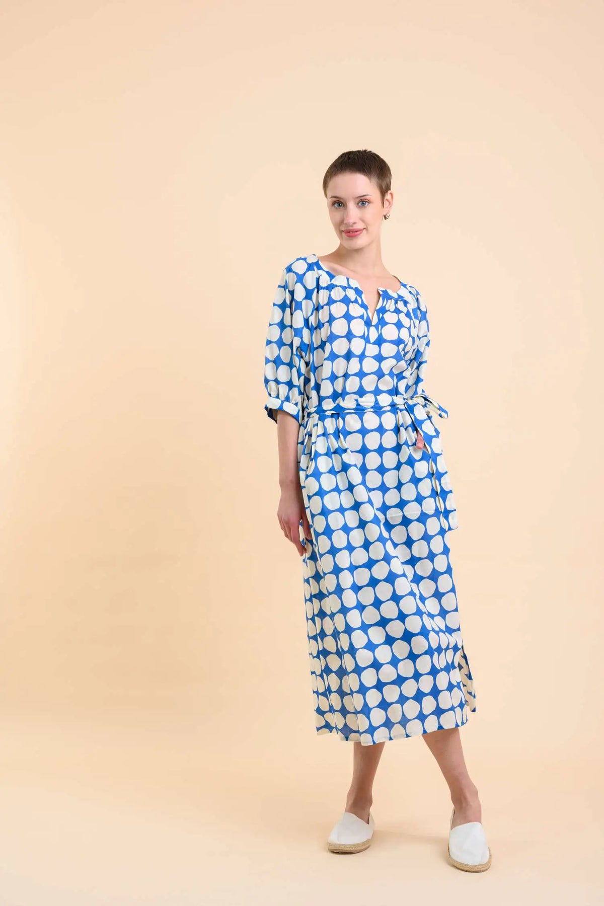 Dream Pitcher Dress - Popole Blue