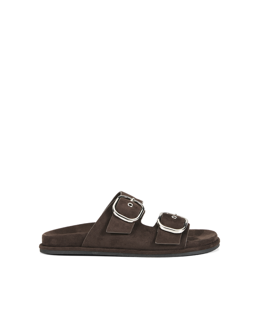 Billini Rebeca Slide - Dark Cacao Suede