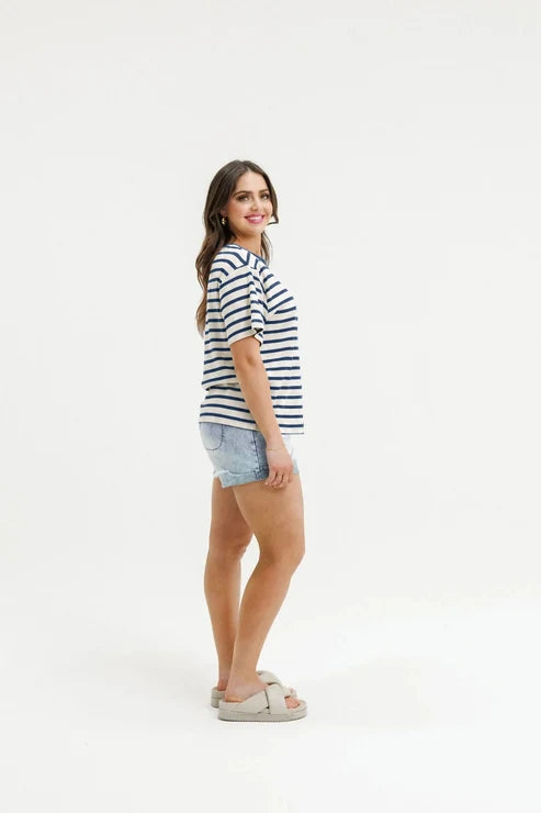 Home-Lee Rony Tee - Striped