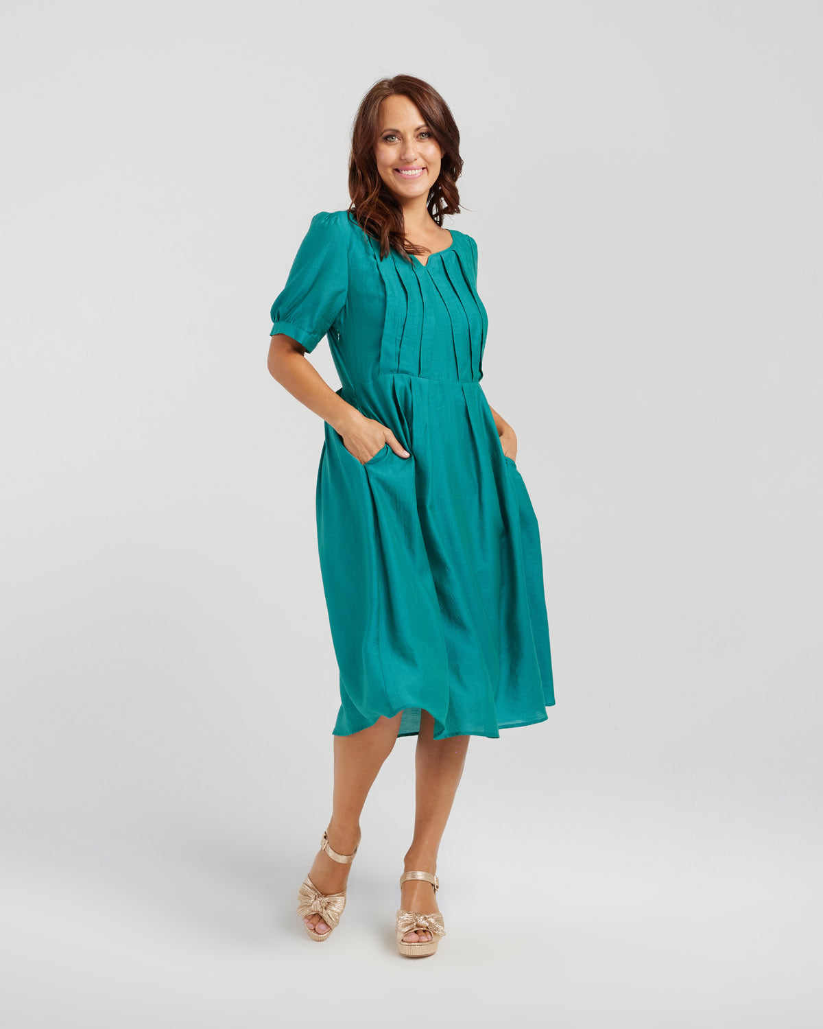 Seduce Julia Dress - Forrest Green