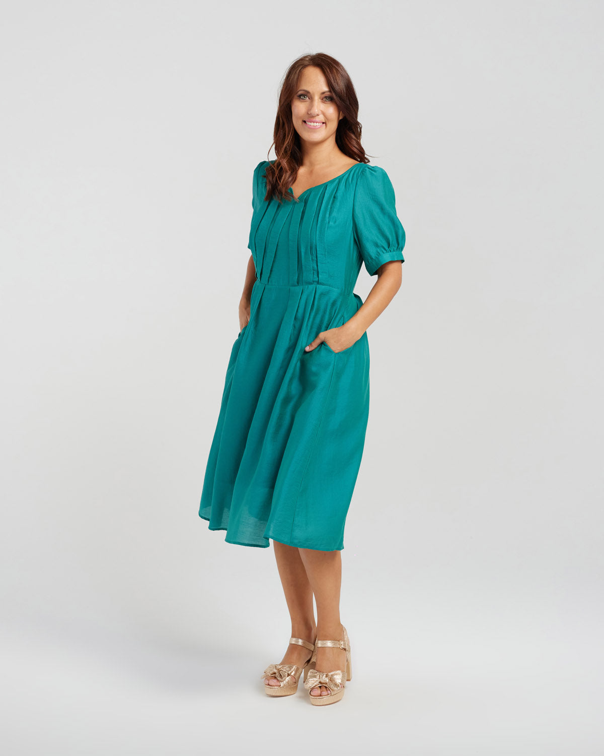 Seduce Julia Dress - Forrest Green