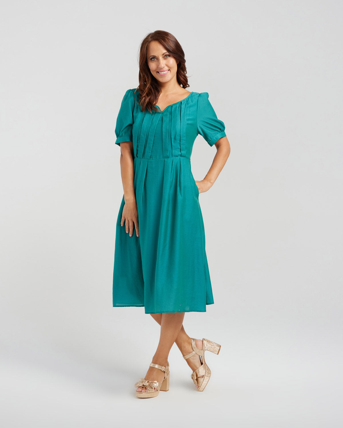 Seduce Julia Dress - Forrest Green