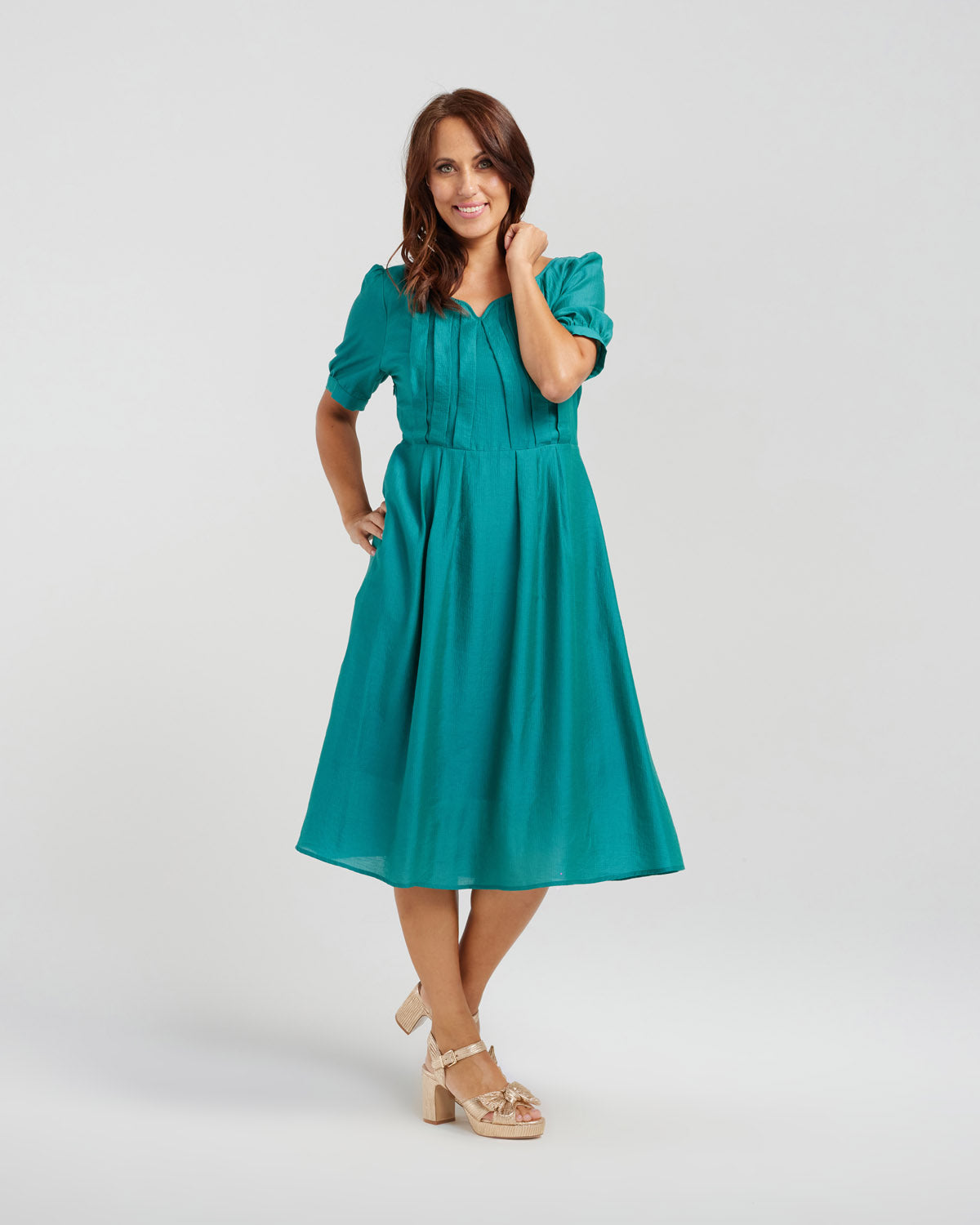Seduce Julia Dress - Forrest Green