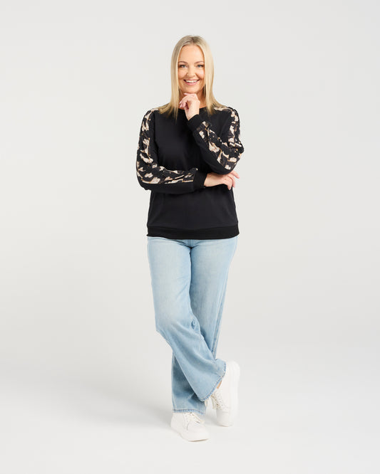 Seduce Louise Top - Golden Grid