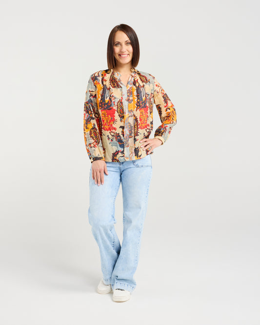 Seduce Vivienne Top - Saffron Garden