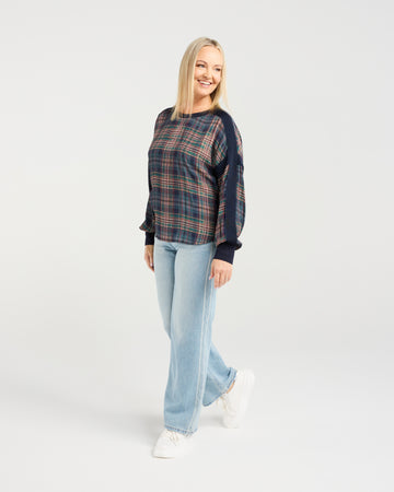 Seduce Theresa Top - Classic Plaid