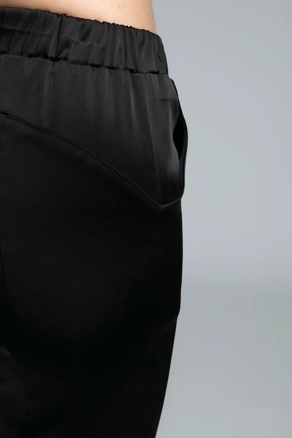 Nes Satin Section Pant - Black