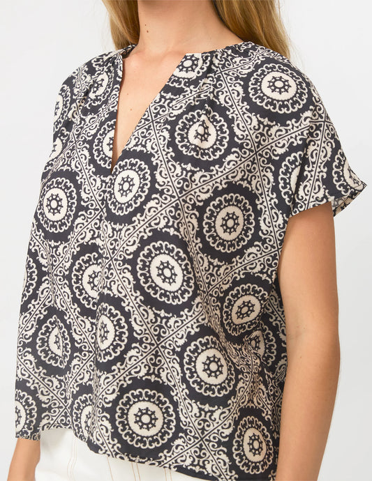 Stella + Gemma Sabrina Blouse - Onyx