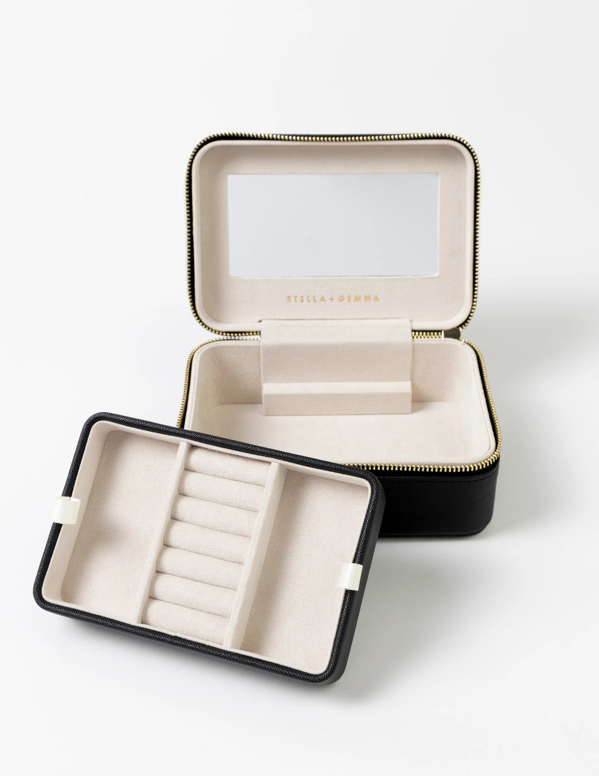 Stella + Gemma Jewelery Box - Large Rectangle Black