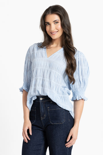 Seeking Lola - Butterfly Top - Sky