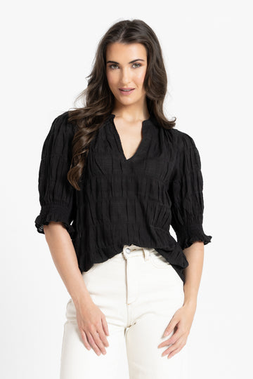 Seeking Lola - Butterfly Top - Black