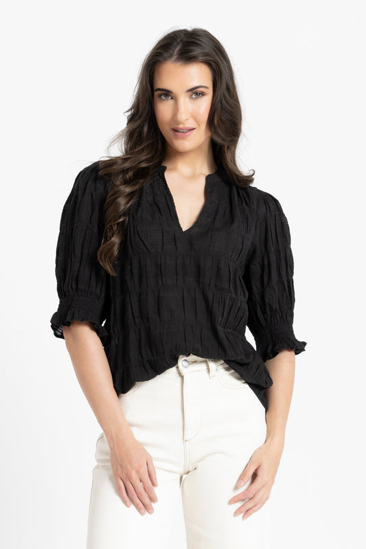 Seeking Lola - Butterfly Top - Black