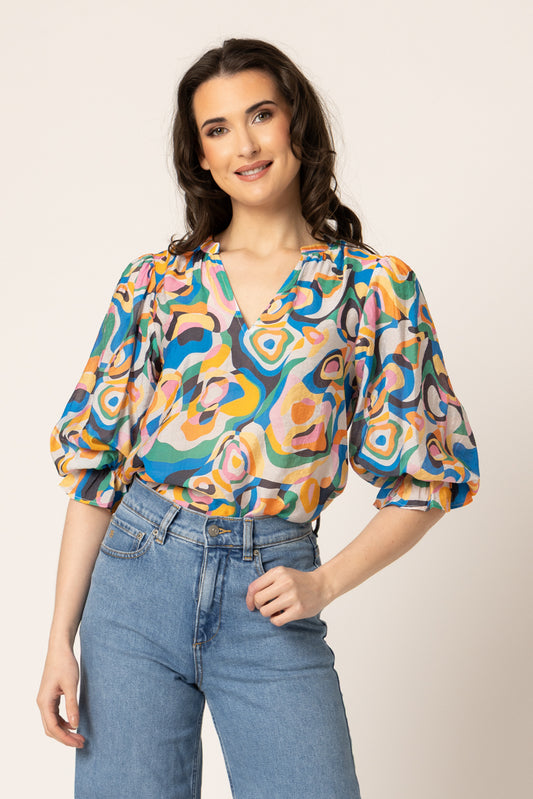 Seeking Lola Graceful Top - Multi Glow