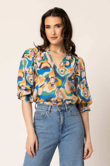 Seeking Lola Graceful Top - Multi Glow