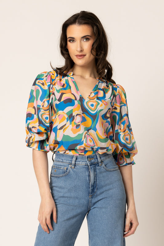 Seeking Lola Graceful Top - Multi Glow