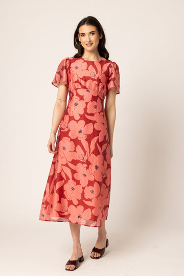 Seeking Lola Angel Dress - Pink Bloom