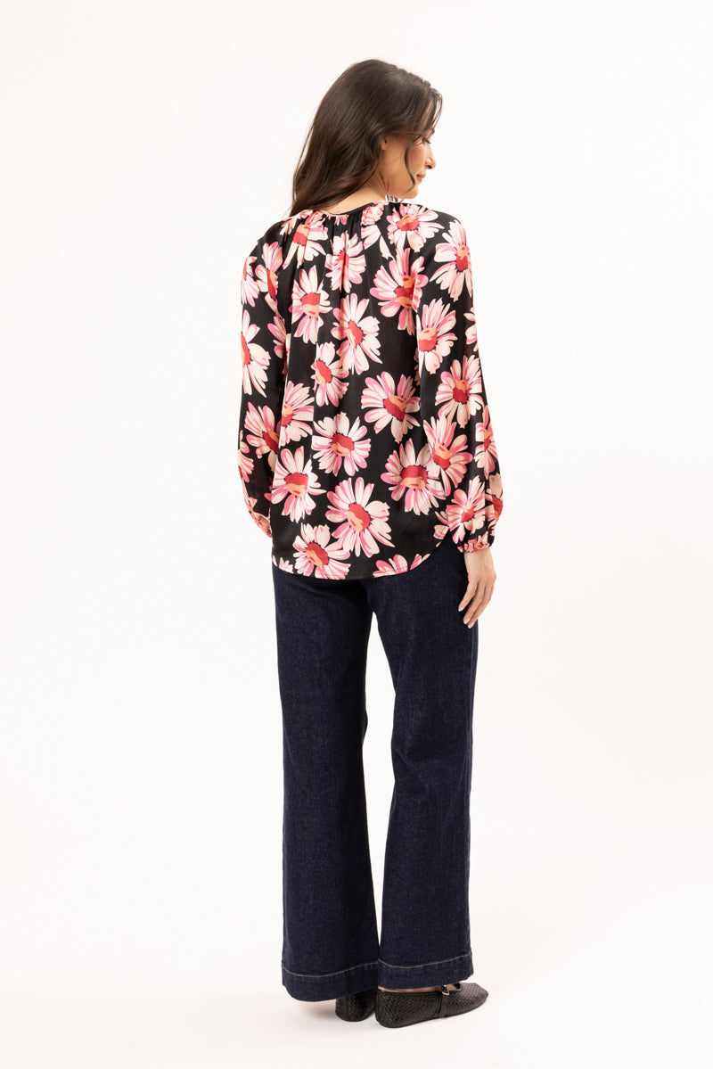 Seeking Lola Connected Blouse - Bold Rosette