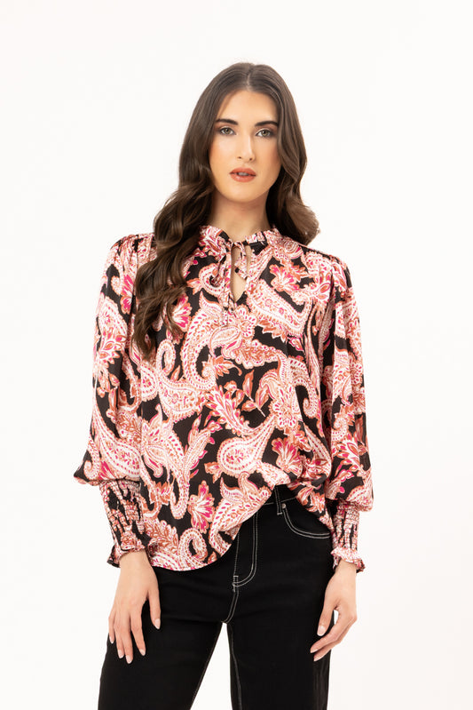 Seeking Lola Byron Blouse - Paisley Pop