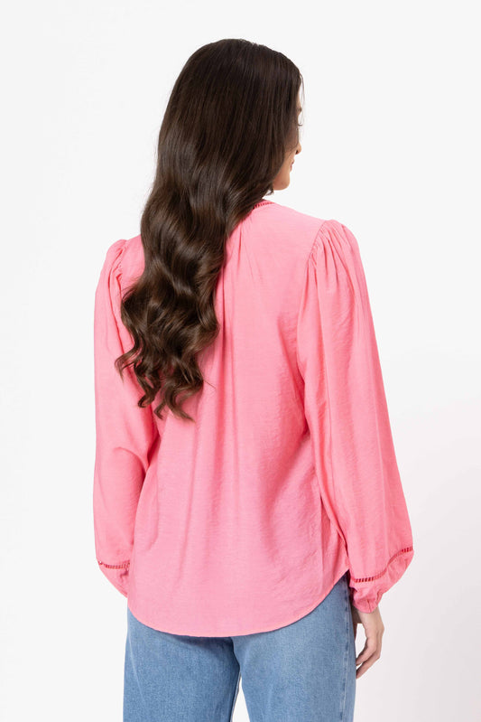 Seeking Lola Sylvie Top - Peony Pink