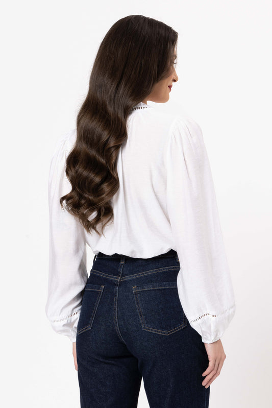 Seeking Lola Sylvie Top - White