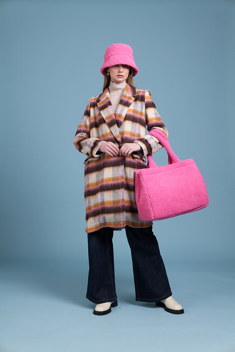 Siren Tabulous Coat - Pink Plaid