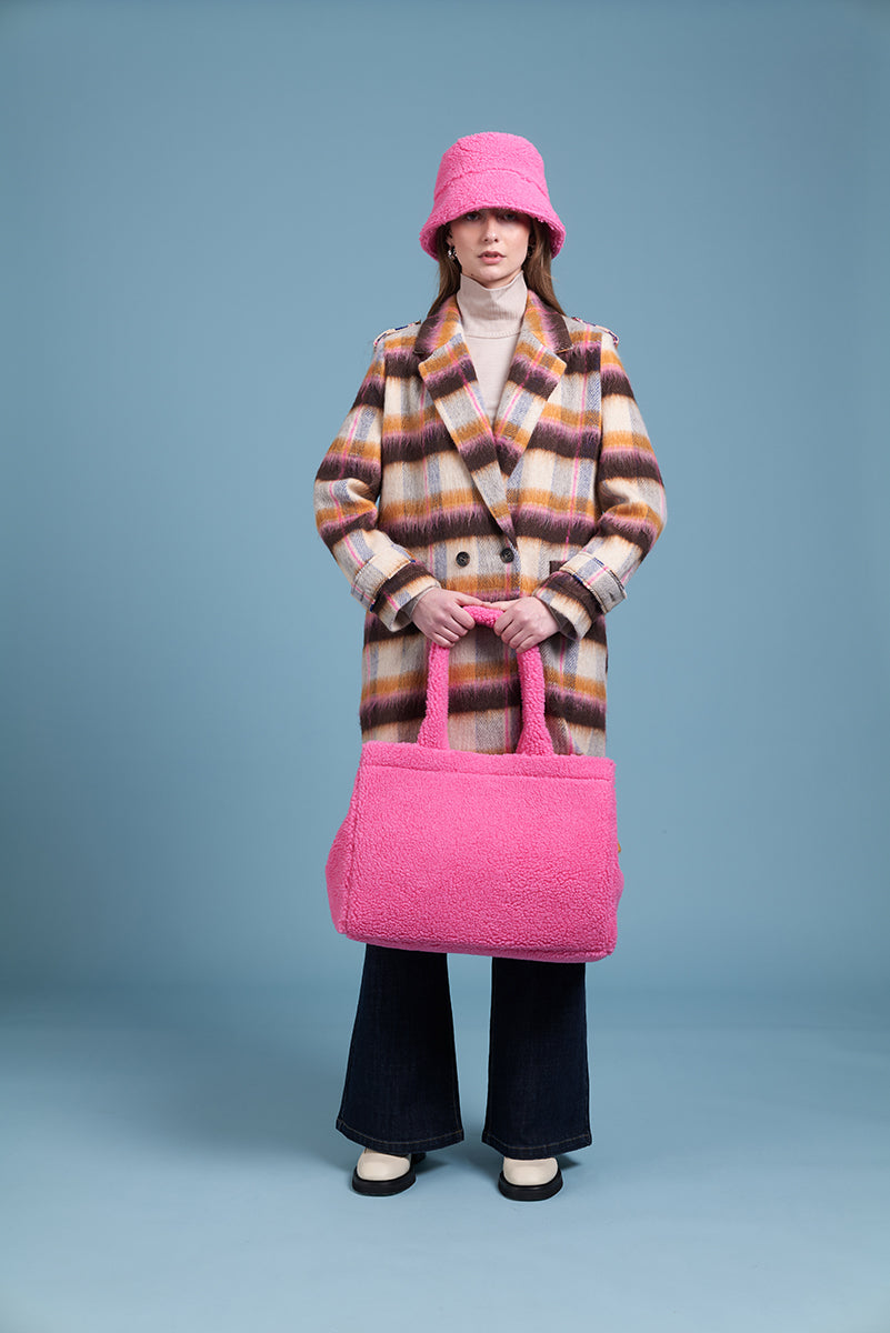 Siren Tabulous Coat - Pink Plaid