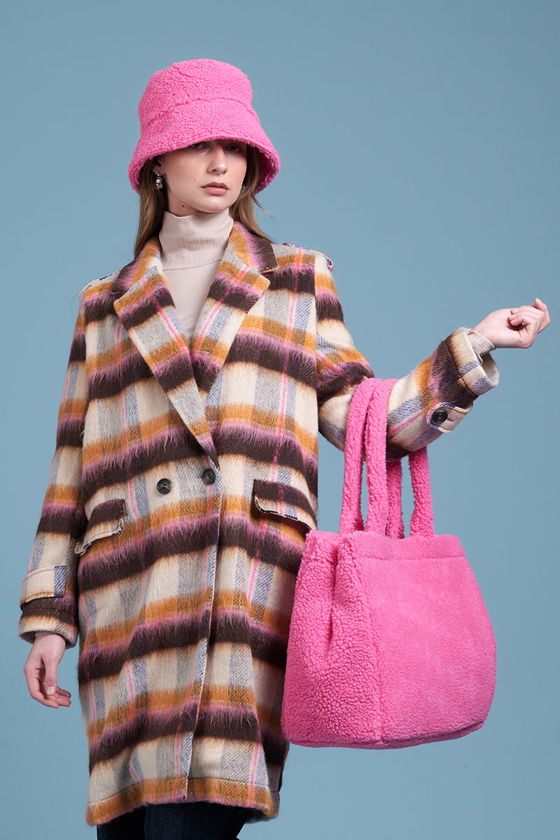 Siren Tabulous Coat - Pink Plaid