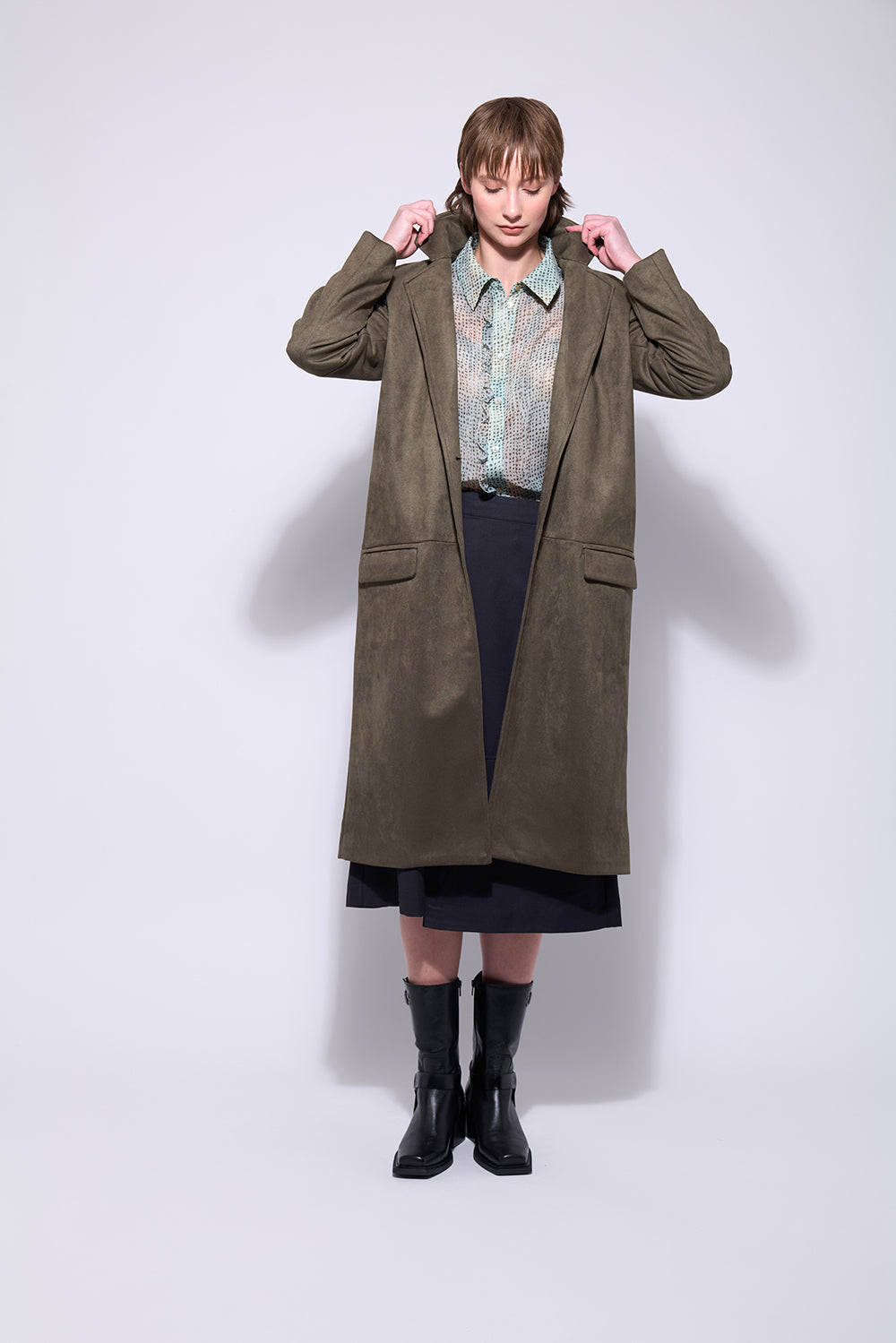 Neris Ashbury Coat - Pesto