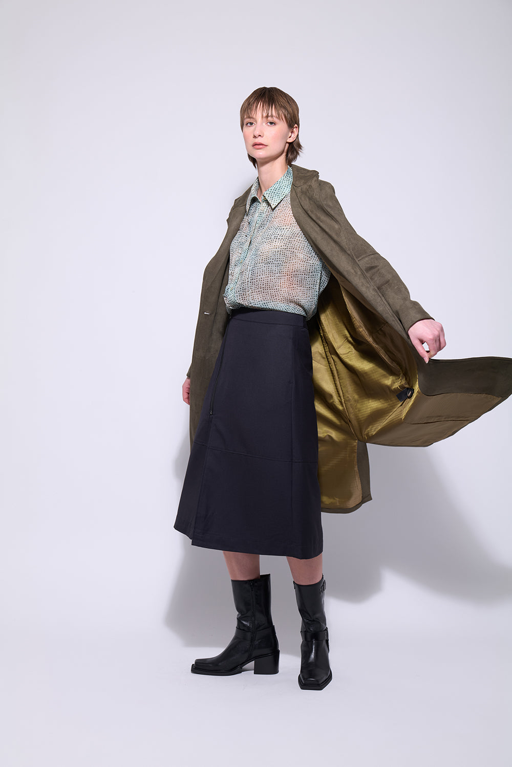 Neris Ashbury Coat - Pesto