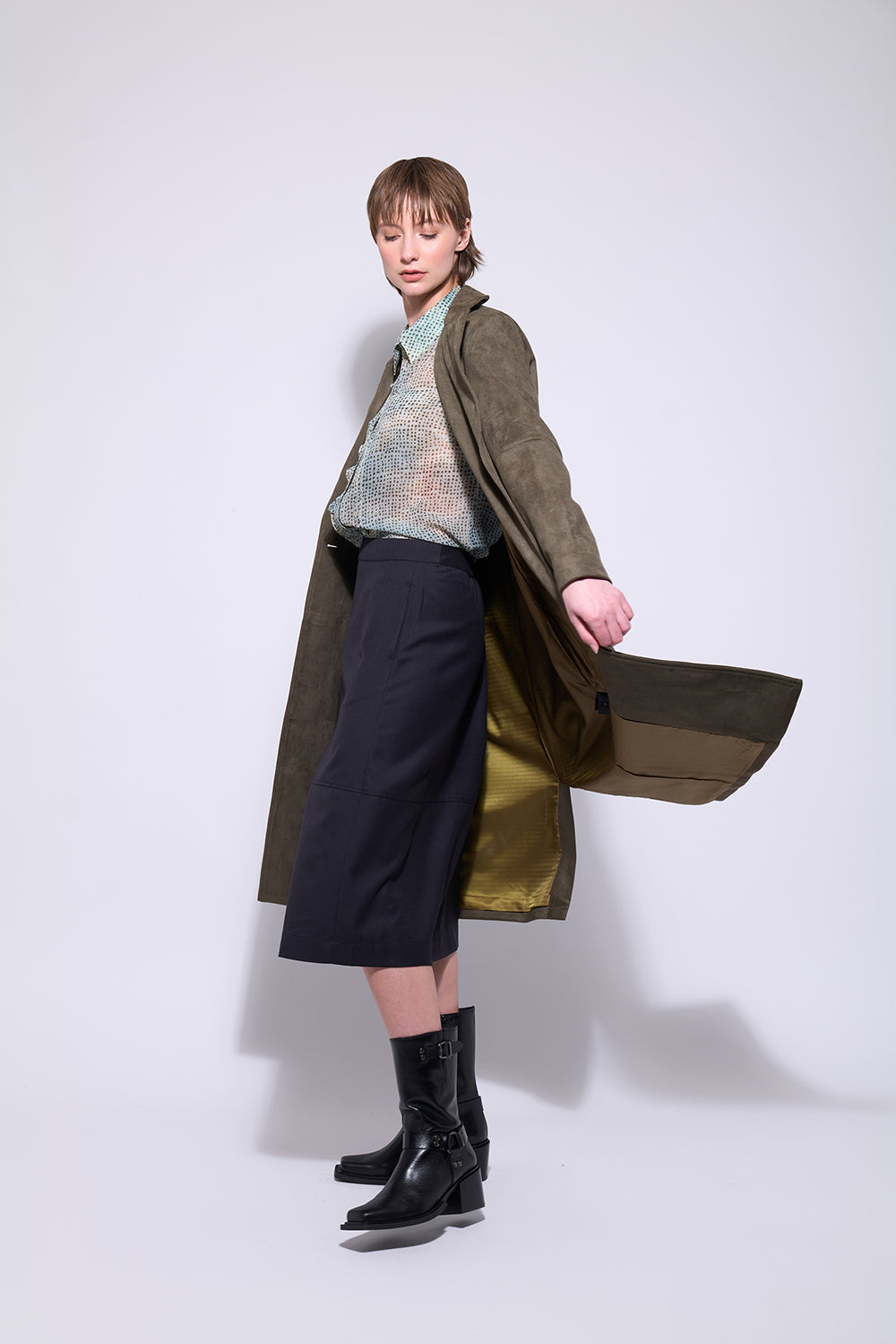 Neris Ashbury Coat - Pesto