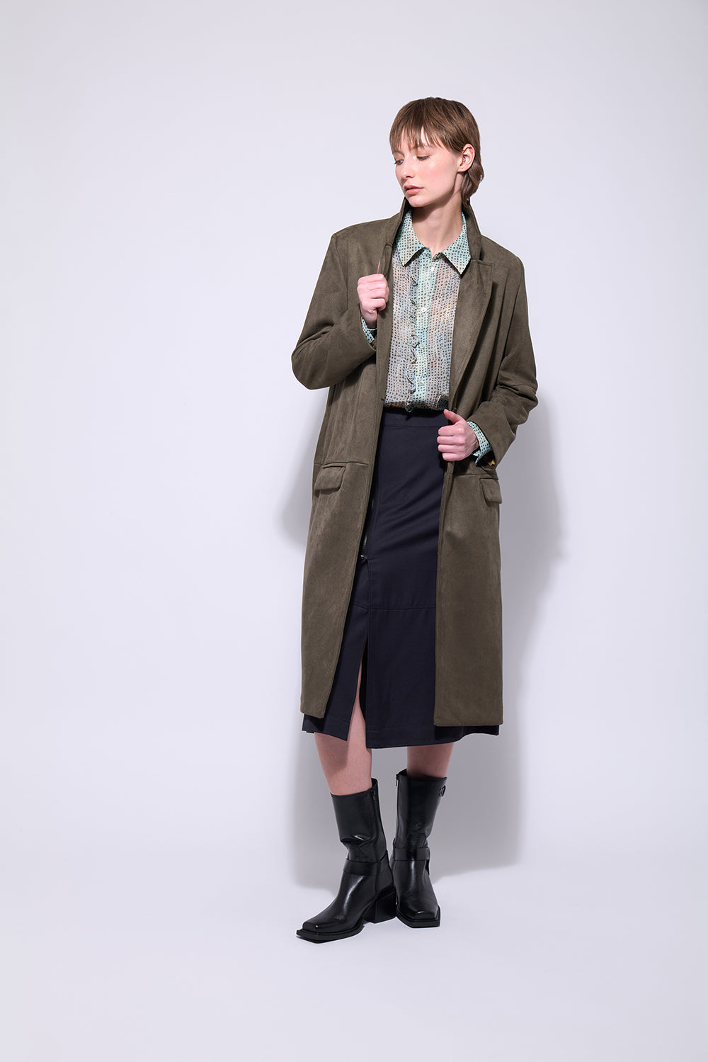 Neris Ashbury Coat - Pesto