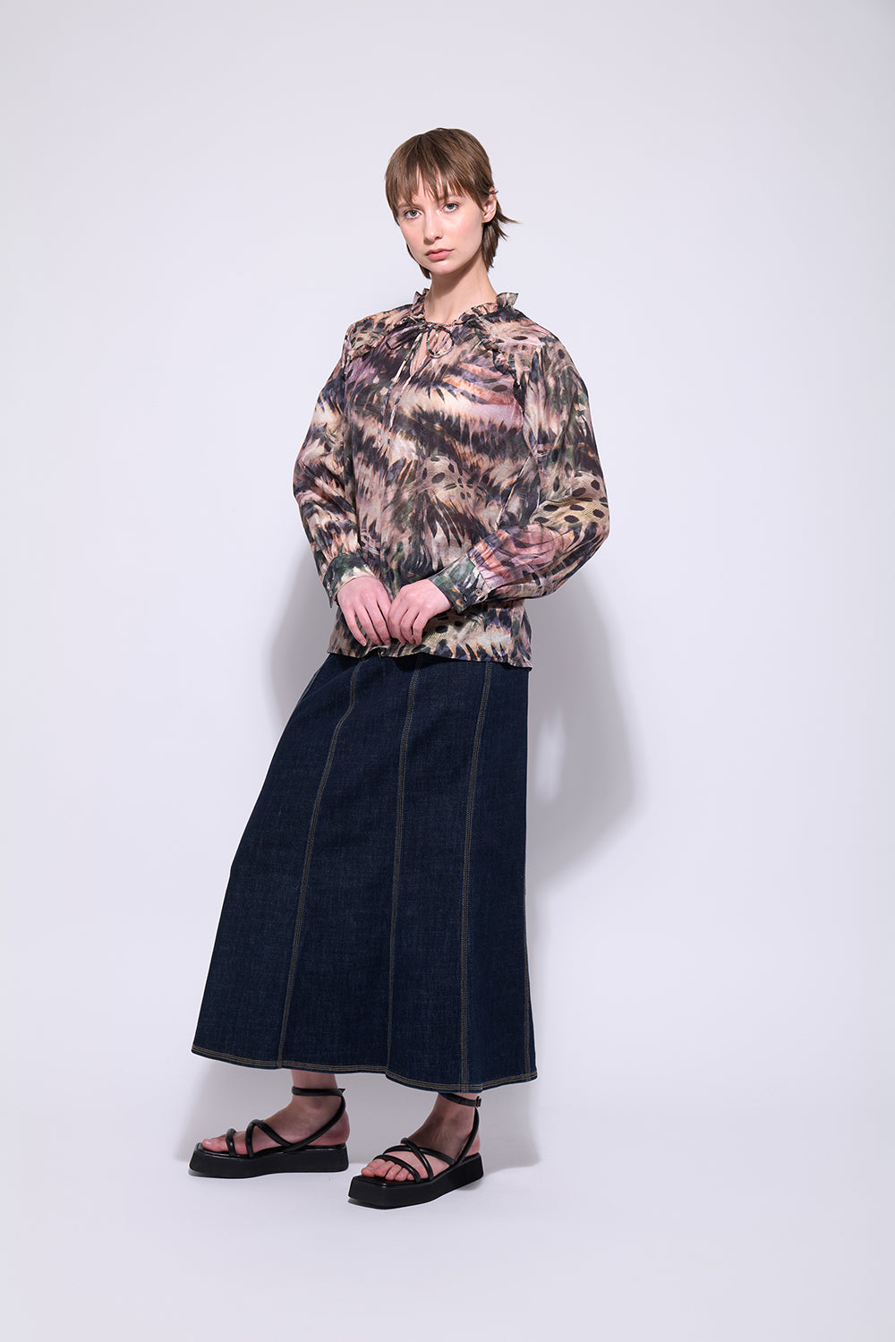 Neris Fly Girl blouse - Feathers