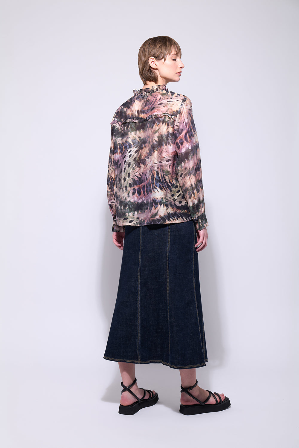 Neris Fly Girl blouse - Feathers