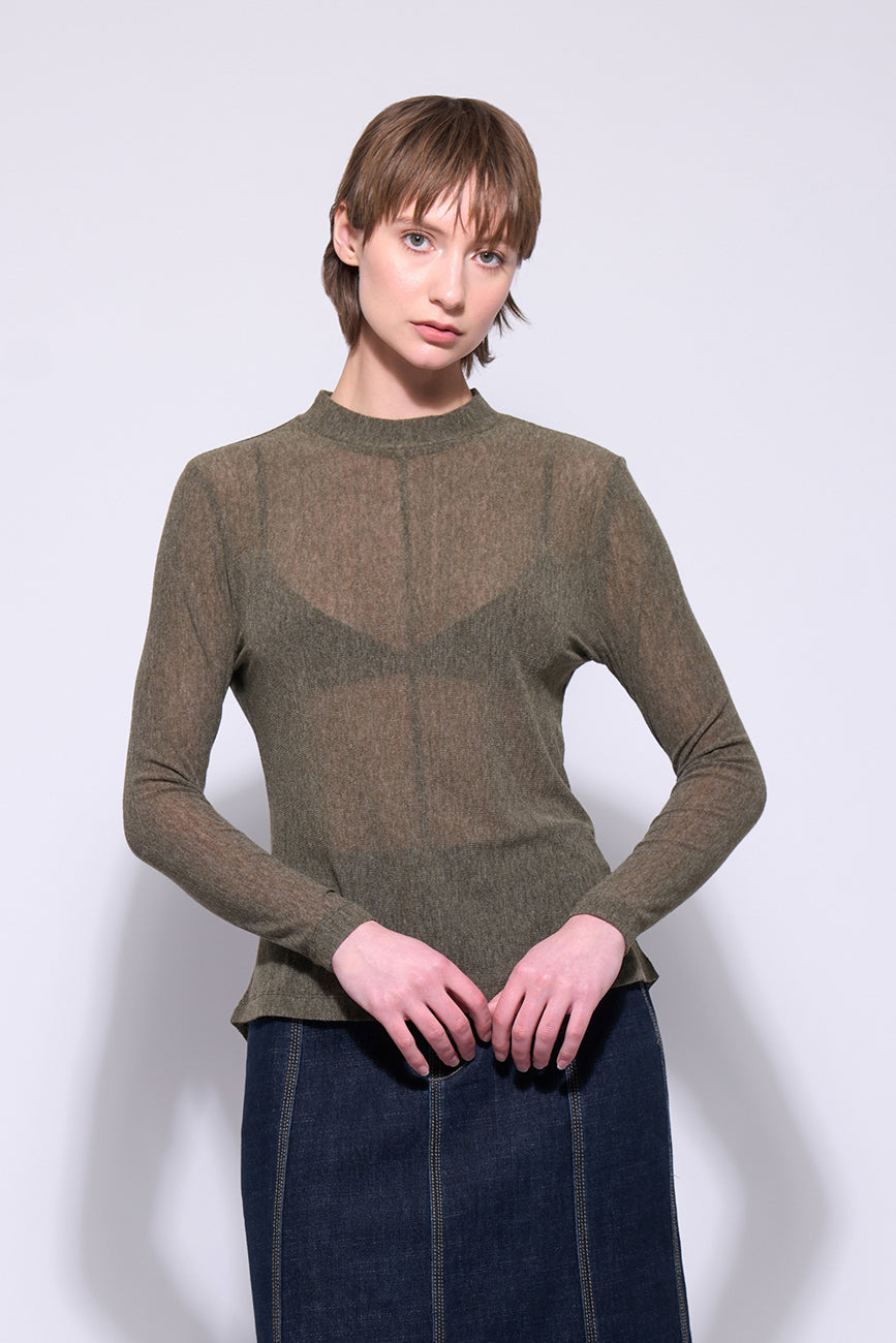 Neris Mesh Top - Juniper