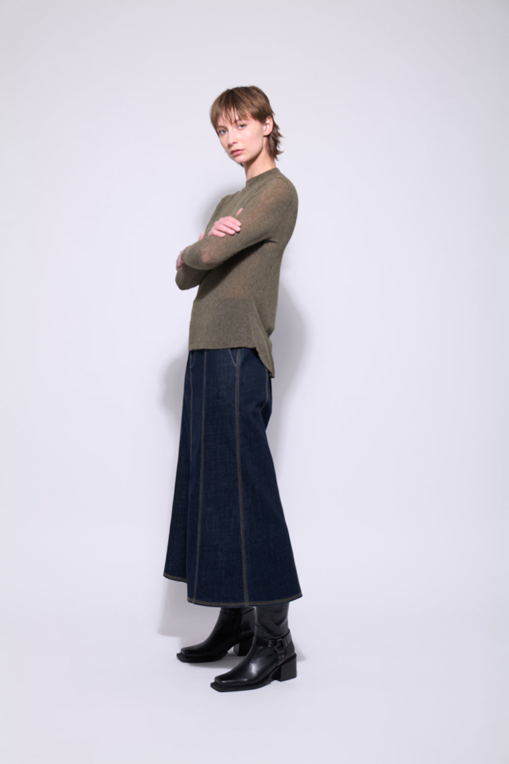 Neris Mesh Top - Juniper